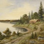 896 3040 Oljemålning
